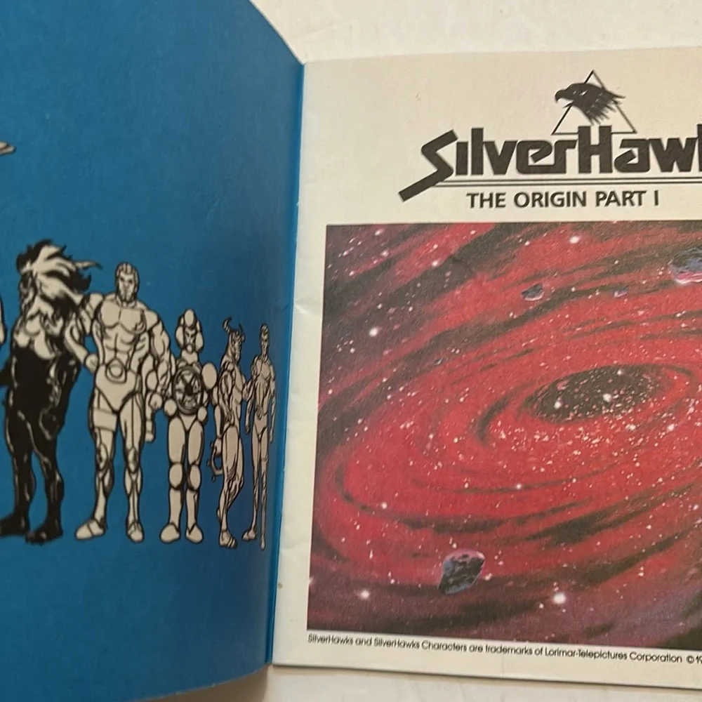 Silverhawks Book 1986 SilverHawks Book The Origin Part 1 , Book Only